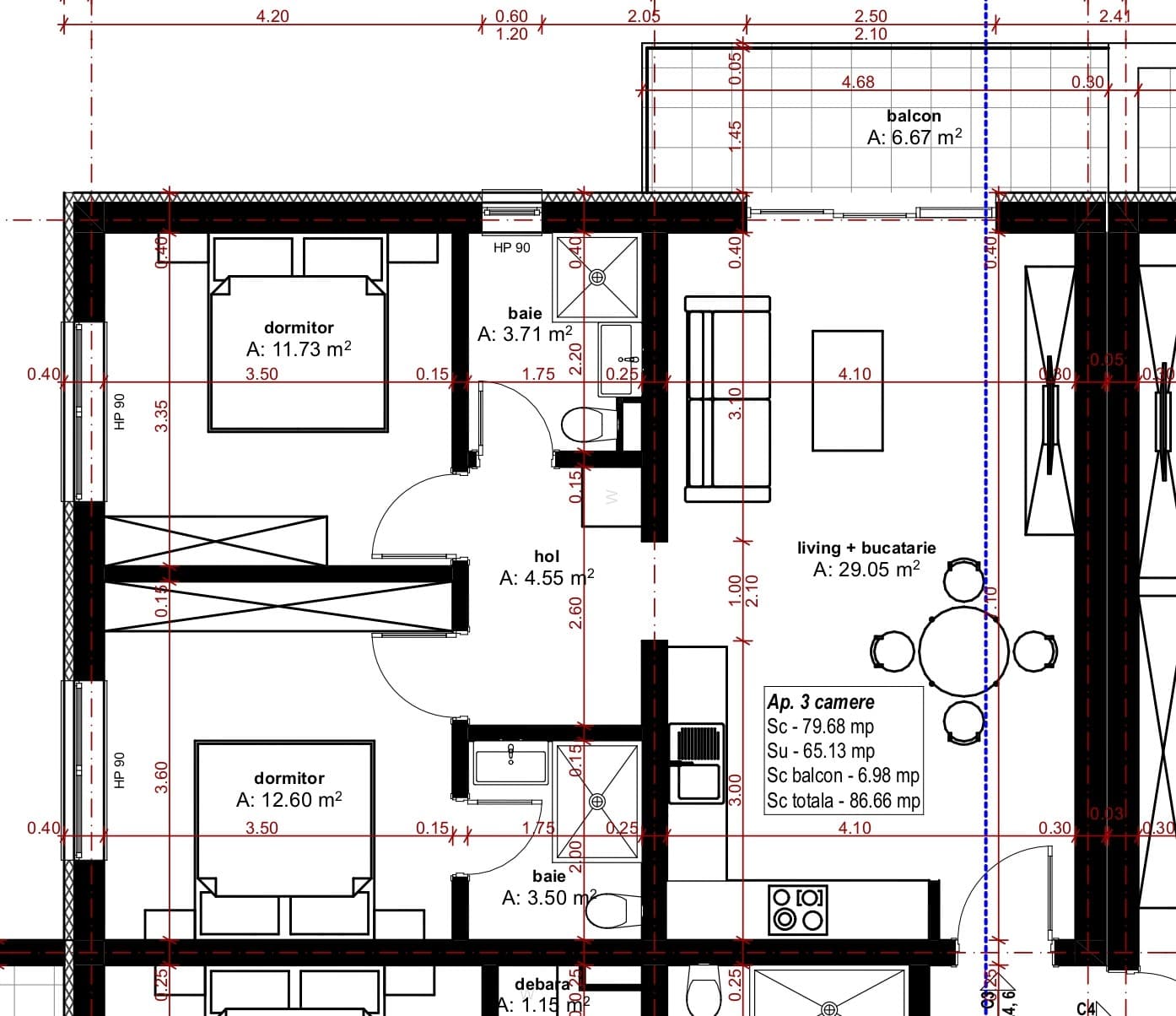 C3 · Ap. 6 — A16 Plan etaj curent C3 C4_page-0001